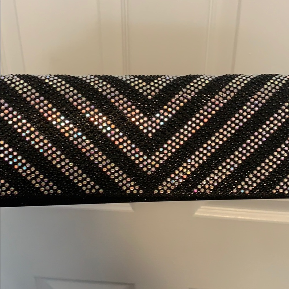Black and Silver beaded clutch